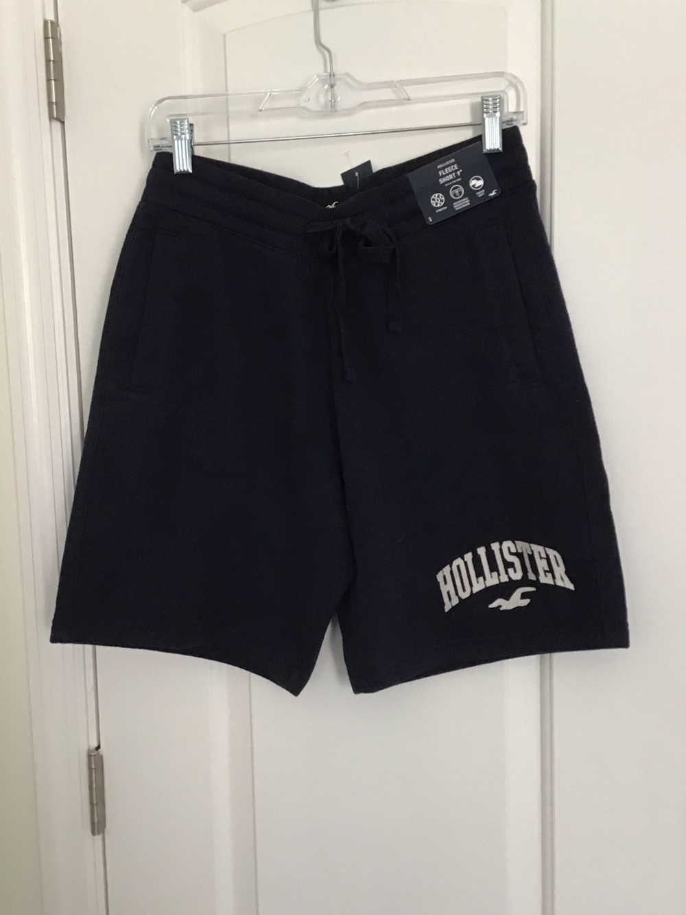 Hollister Co. Boys Fleece Logo Graphic Shorts NWT